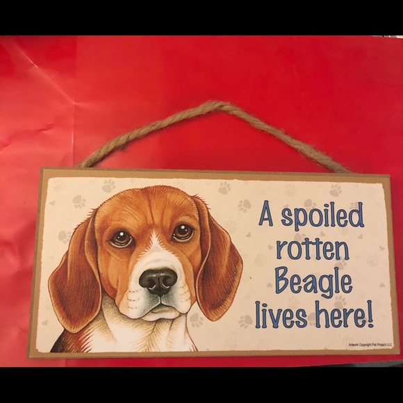 Host Pick 🎉🎊Two Beagle 5” x 10” hanging signs - Picture 7 of 7